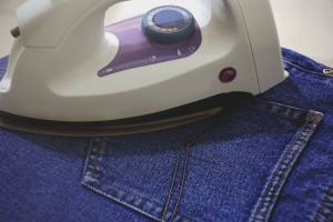 How to iron jeans