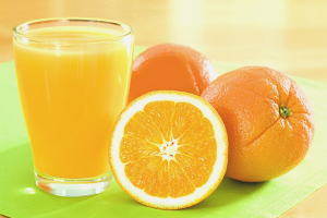 Jus d'orange fraîchement pressé