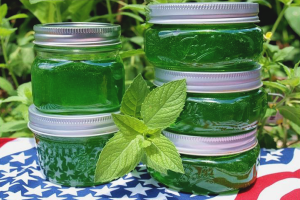 Confiture de menthe poivrée