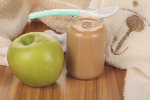 Puré de manzana para bebés