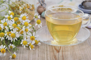 Té de manzanilla durante el embarazo.