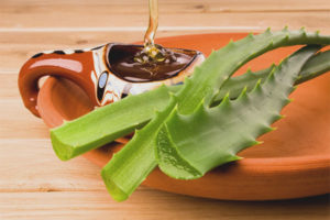 Aloe con tos miel