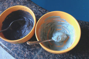 Blue clay for hair