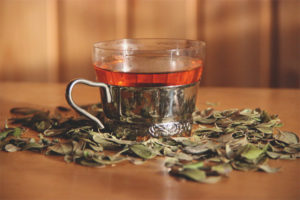 Té de hojas de arándano rojo