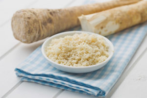 Harvesting horseradish for the winter