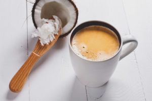 Caffè con latte di cocco