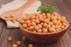 Garbanzos con adelgazamiento